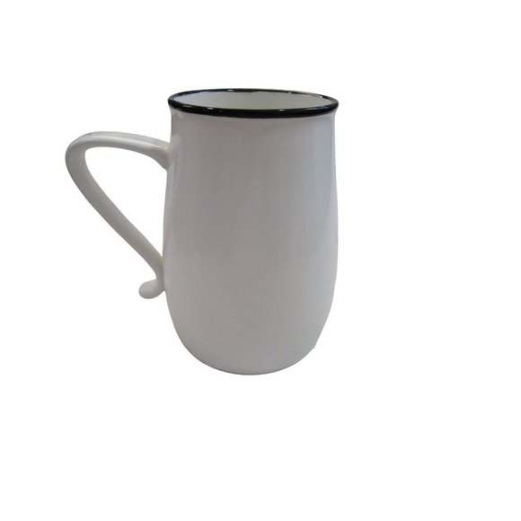 Black and White Cat Under Rain Clouds Pet Diary Mug Unmarked Unsigned EUC - Picture 8 of 13